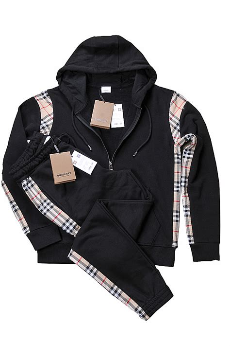 burberry black tracksuit|men burberry sale.